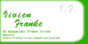 vivien franke business card